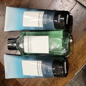 Bath and body works Fresh Water Body Wash and Handcream